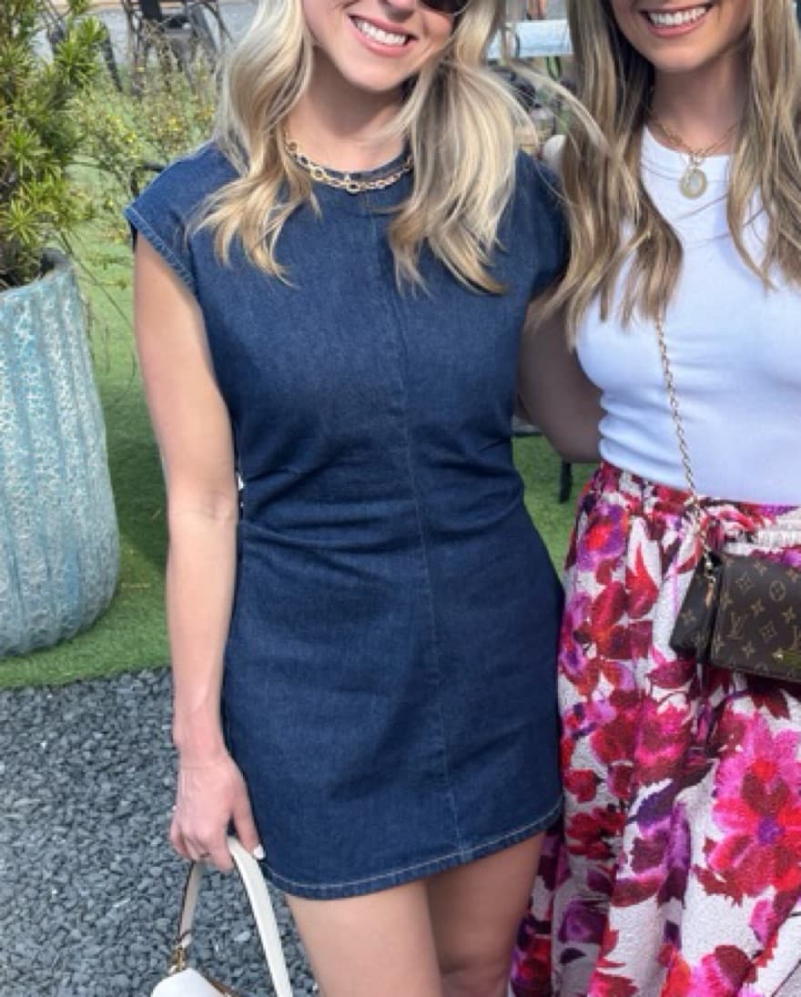 Denim Mini Dress - Image 1