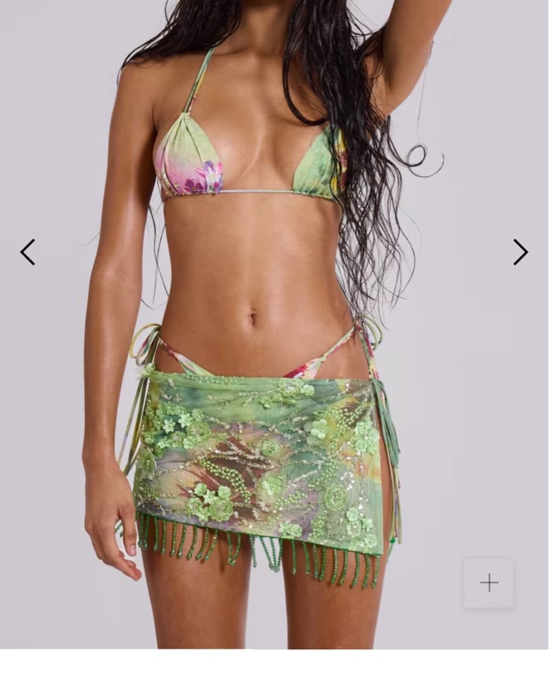 Jaded London Melon Wrap Mini Skirt - Image 1