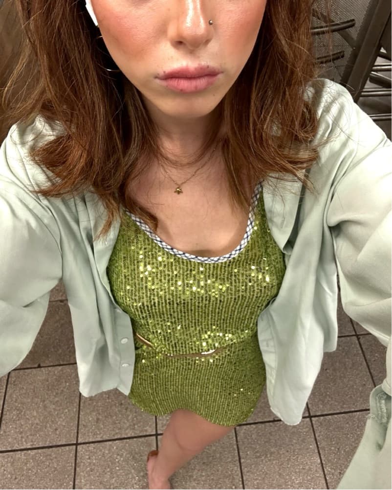 Handover Green Sequin Dress - Image 6