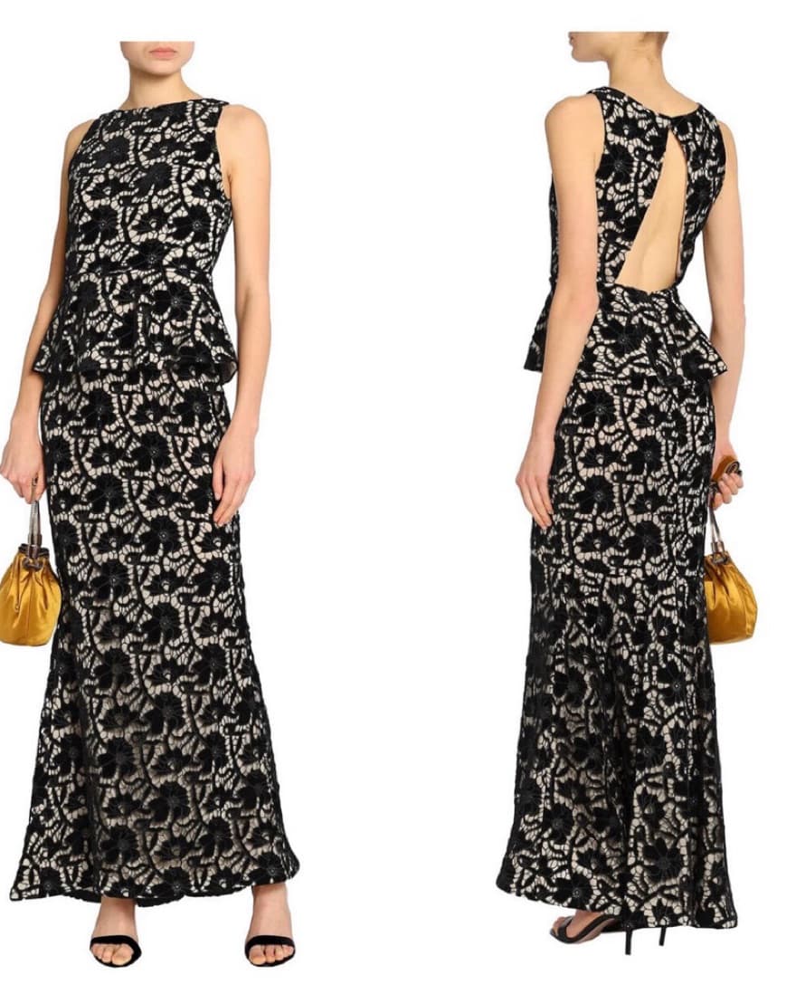 Alice & Olivia Open-back Velvet Gown - Image 1