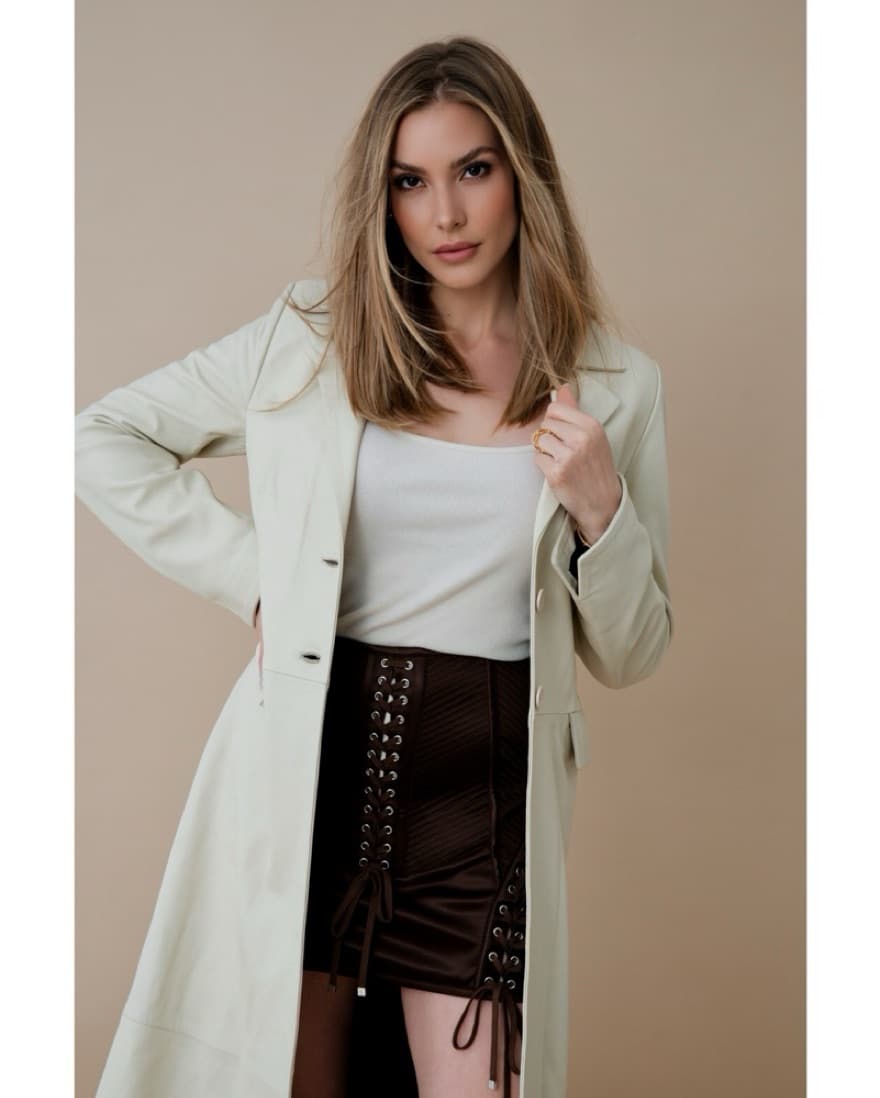 Lace-up Mini Skirt - Image 2