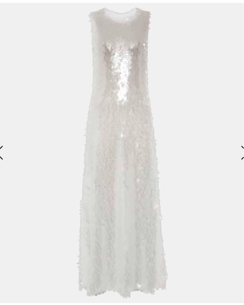 White Sequin Dress - Image 4