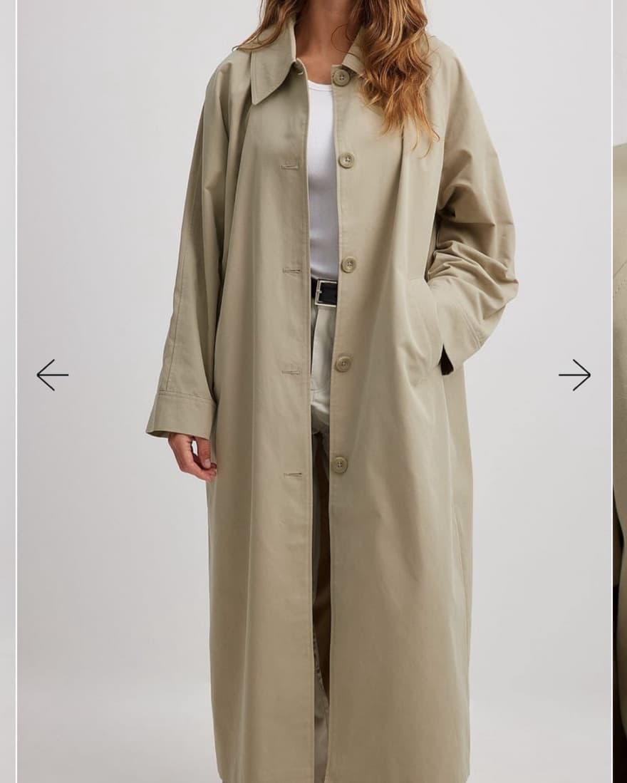 NA-KD Overszied Dropped Shoulder Trench  - Image 1