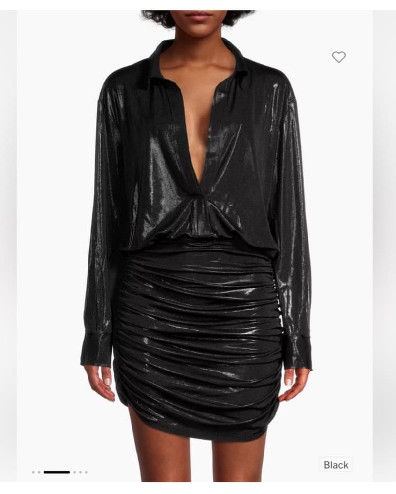 Norma Kamali Black Dress - Image 2