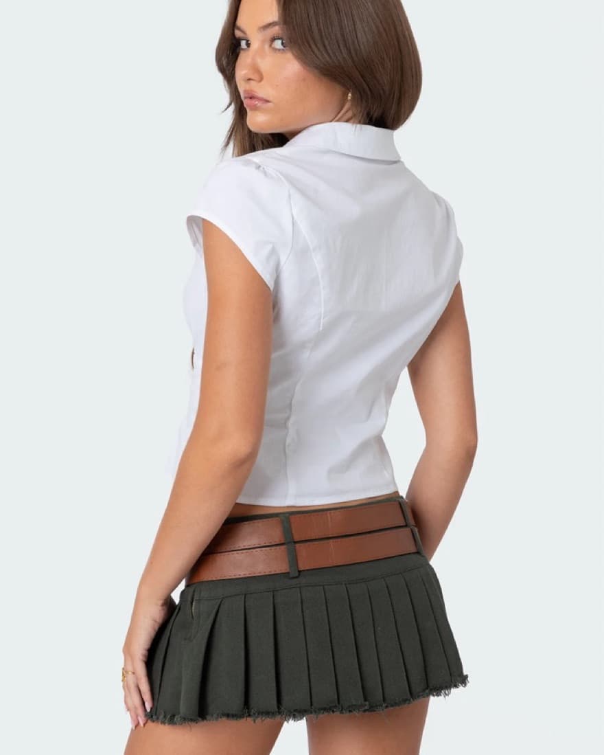 Edikted White Blouse - Image 3