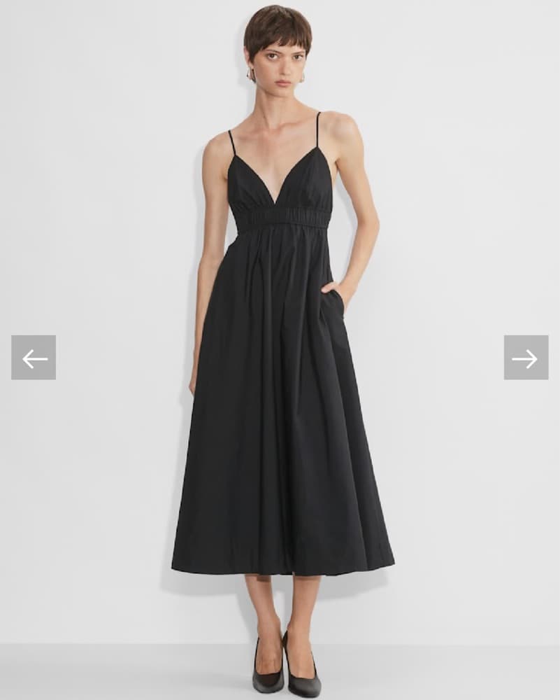 Aritzia Chic Black Midi Dress - Image 1