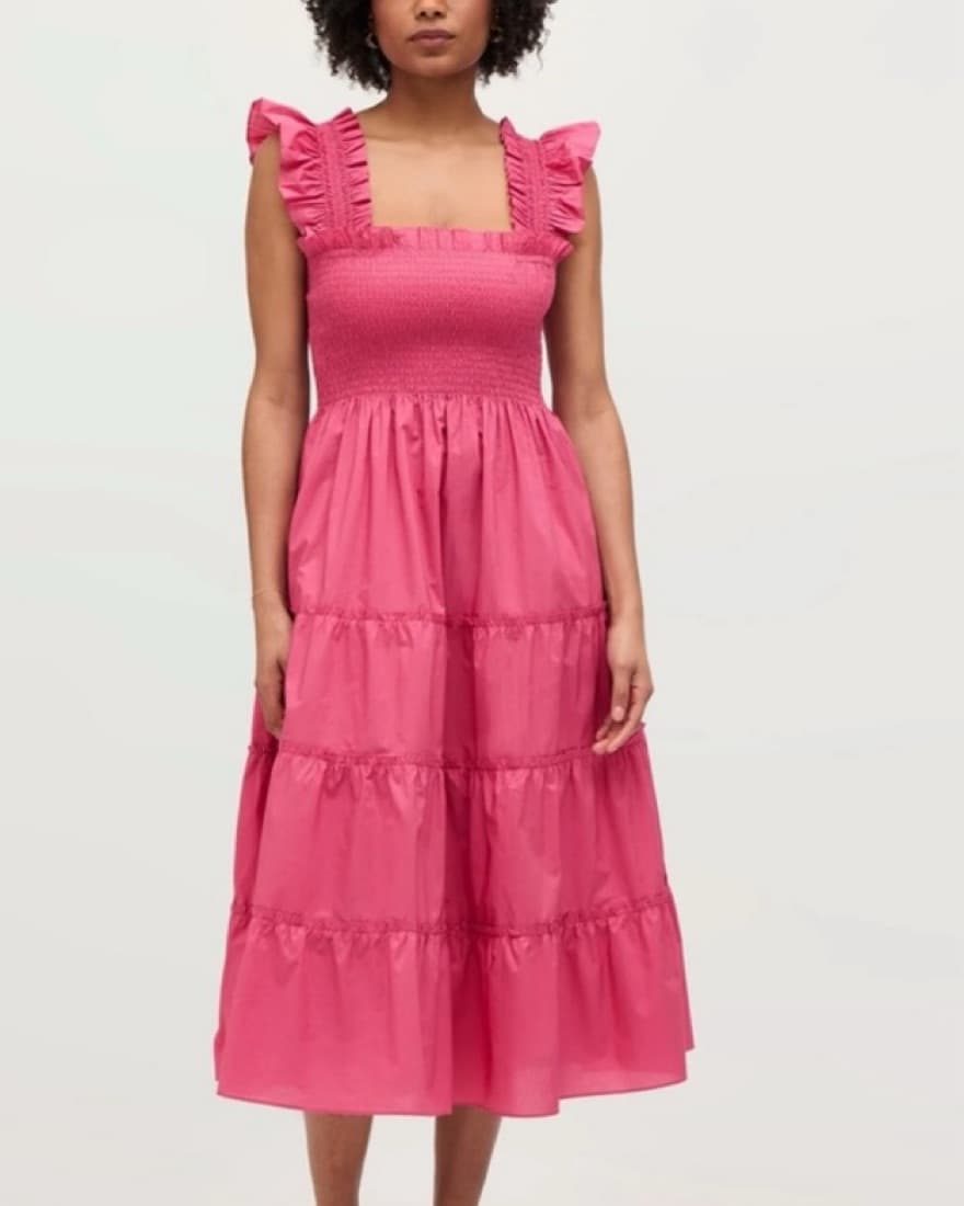 Hillhouse Ellie Nap Dress - Lipstick Pin - Image 1