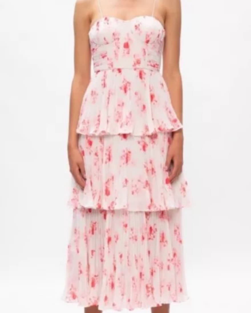 Self Portrait Chiffon Tiered Dress - Image 2