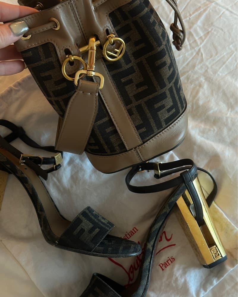 Fendi Heels & Matching Bag - Image 2