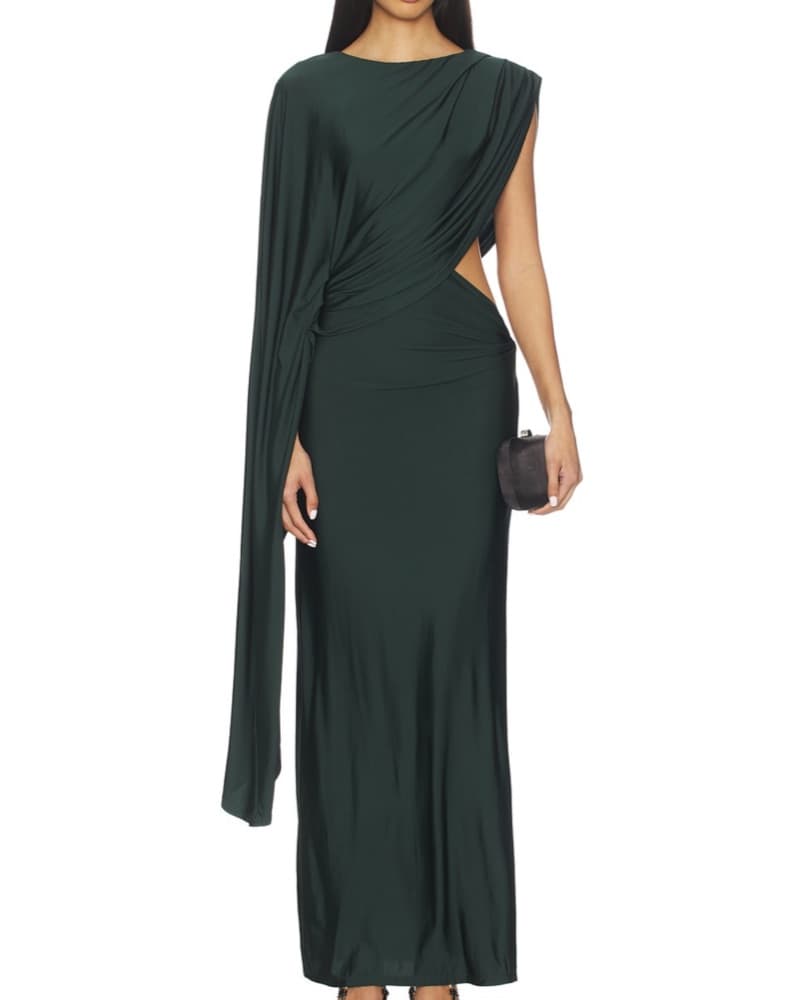 Emerald Green Gown - Image 1