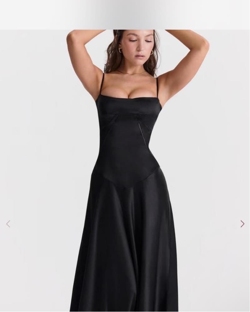 Elegant black maxi dress - Image 2