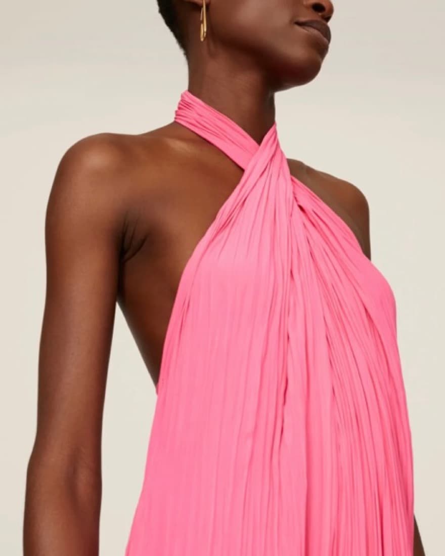 ALC Pink halterneck Dress - Image 1