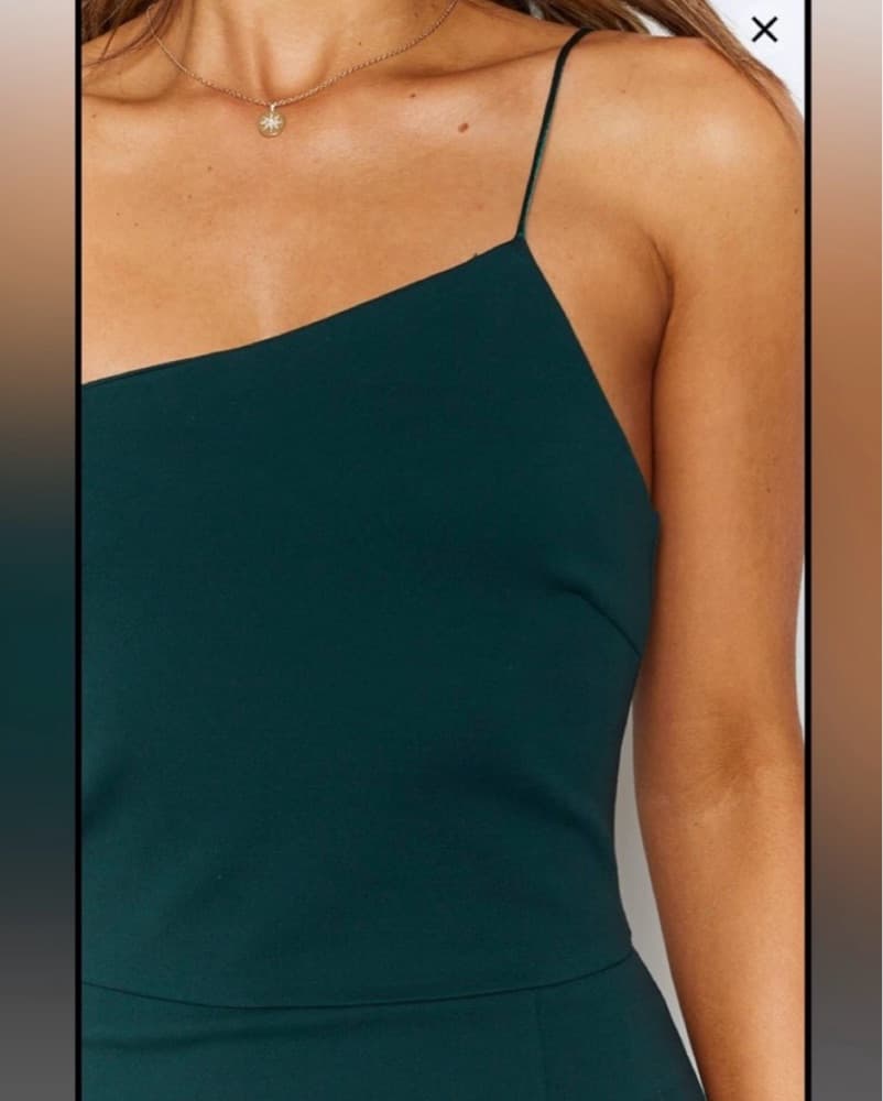 Elegant Emerald Green Midi Dress - Image 5