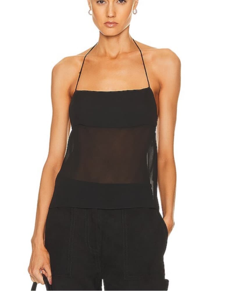 Draped Lace Backless Top - Image 5