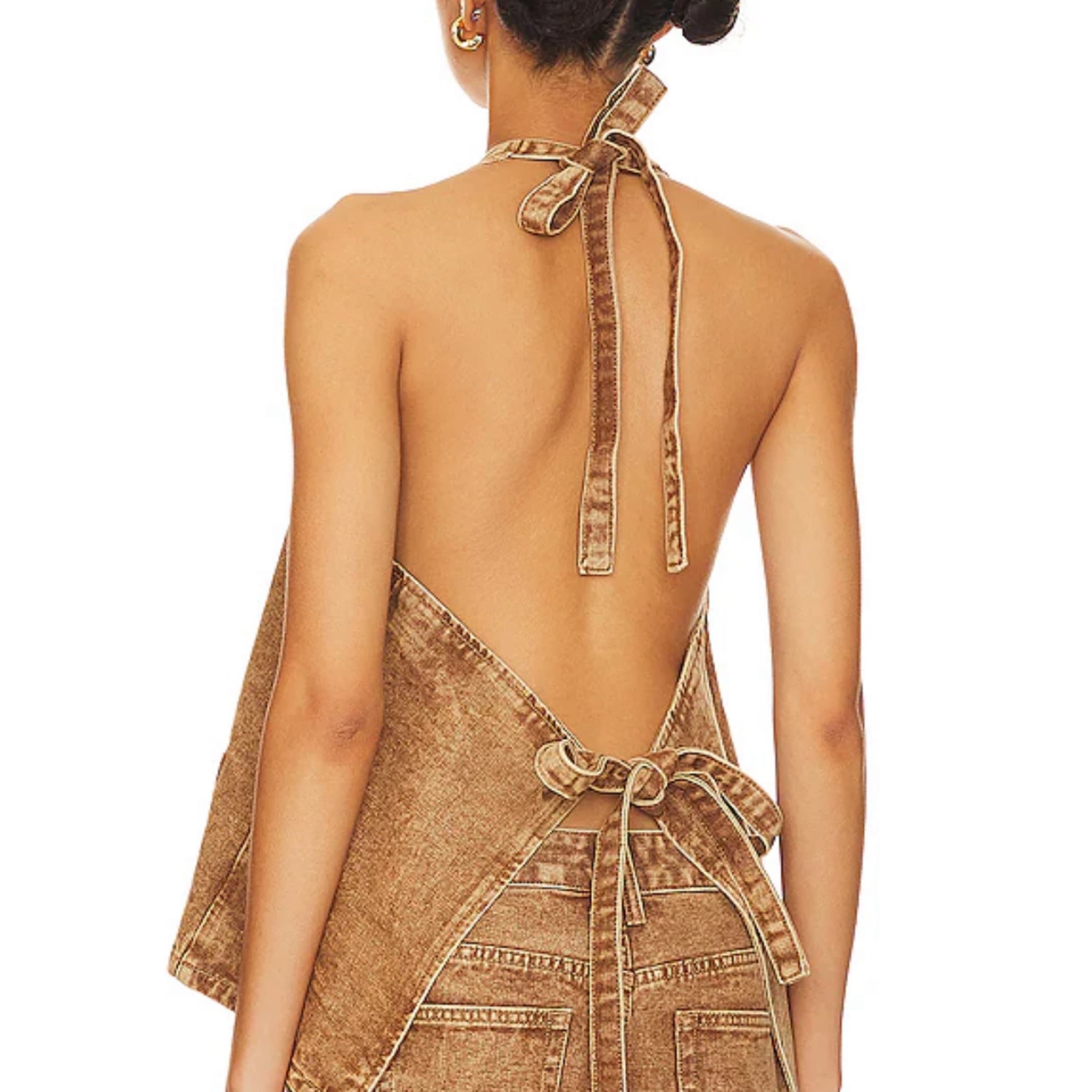 Lioness Brown Set Halter Top & Pant - Image 4