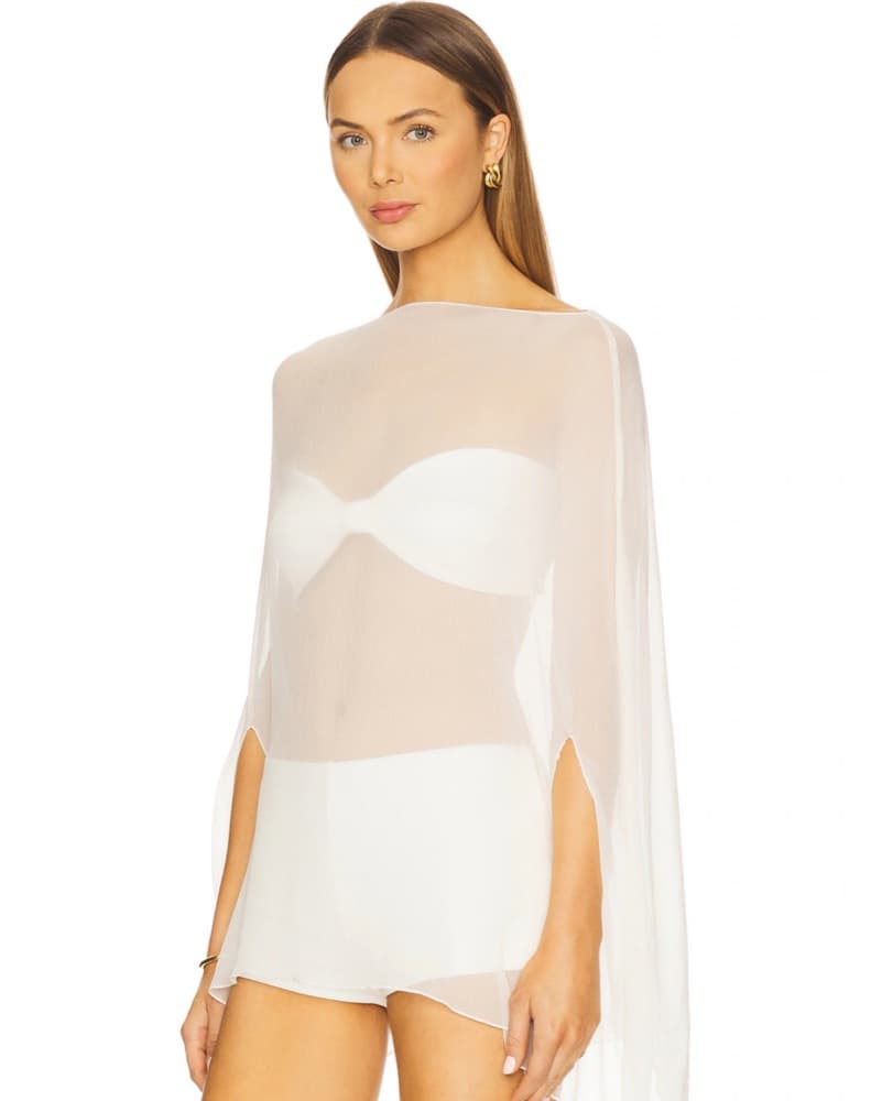 Buci Ibis White Poncho Set - Image 5
