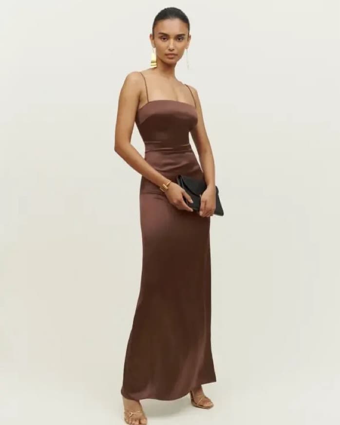 Reformation Frankie Silk Dress  - Image 3