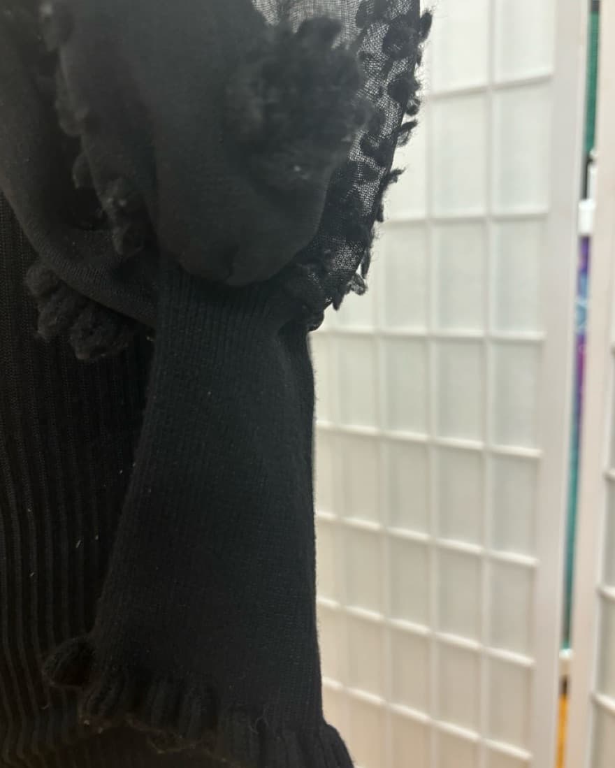 Almost Famous Chic Black Knit Dress - Image 3