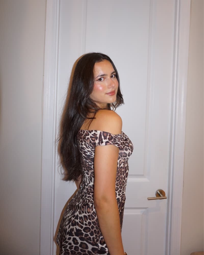 Cheetah Print Mini dress - Image 3