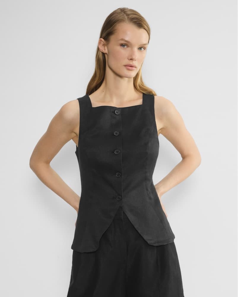 Babaton Hepworth Linen Top - Image 3