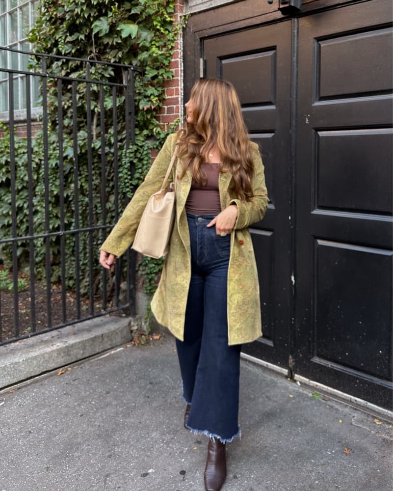 Floral Green Trench - Image 3