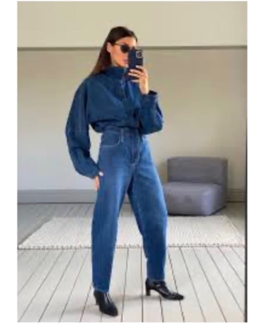 FRAME Denim Bomber Jumpsuit - Image 3
