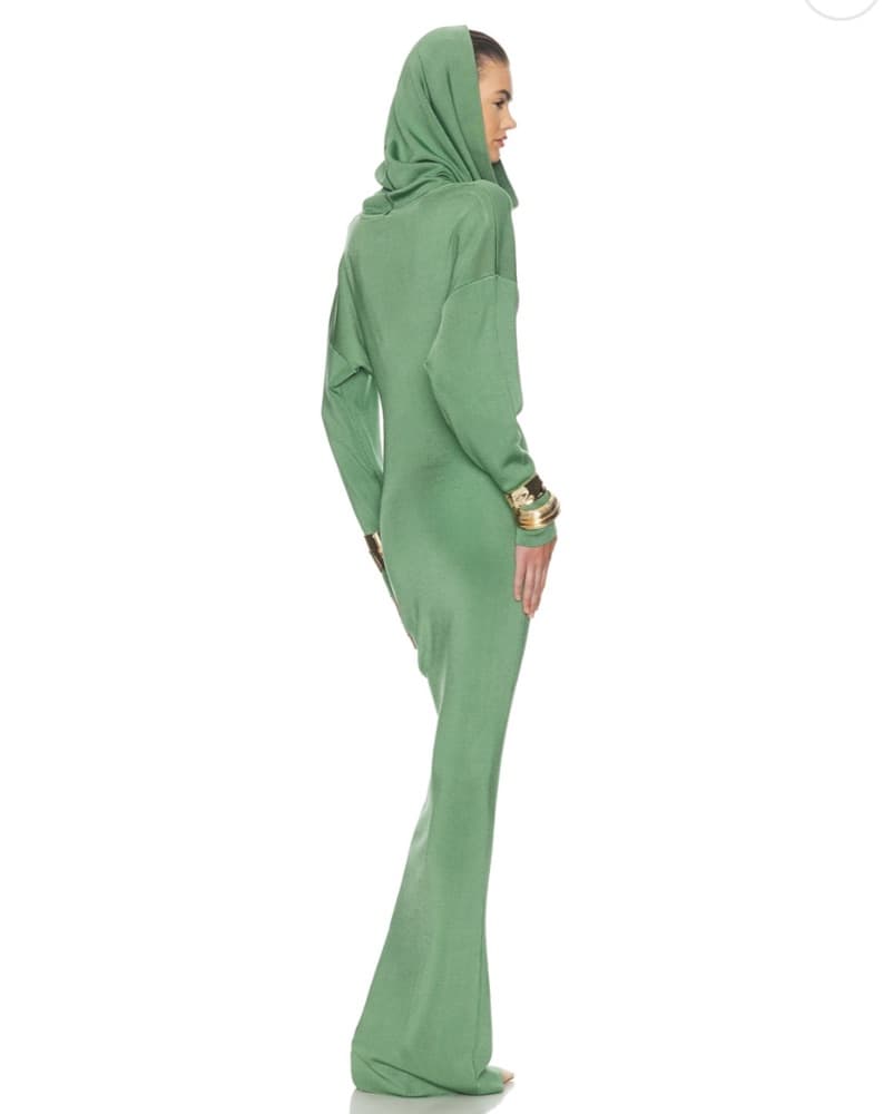 Helsa Emmalynn Cowl Shine Gown in Green - Image 2