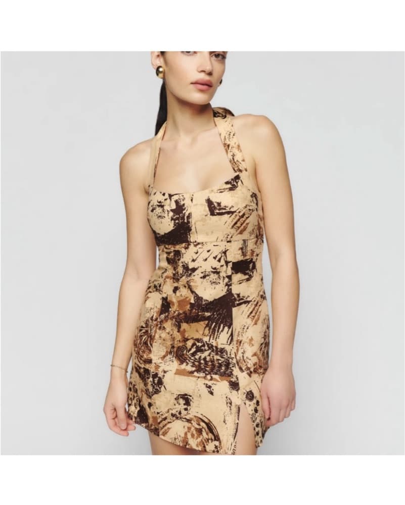 Reformation Brown Mini Dress  - Image 1