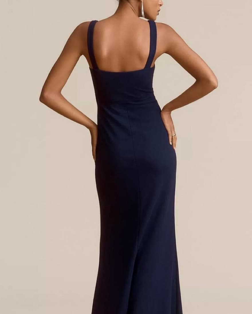 Navy BHLDN Blake Maxi Dress - Image 3