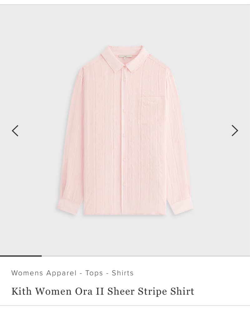 Kith Women Sheer Stripe Shirt - Image 3