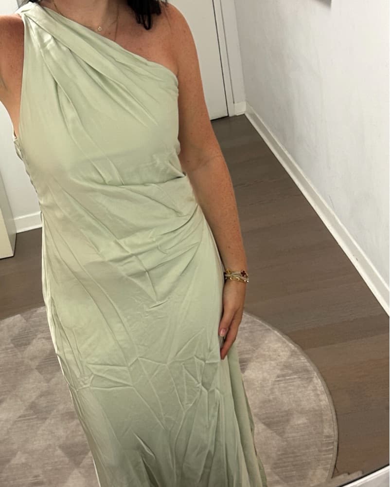 Sage ALC One Shoulder Gown  - Image 4