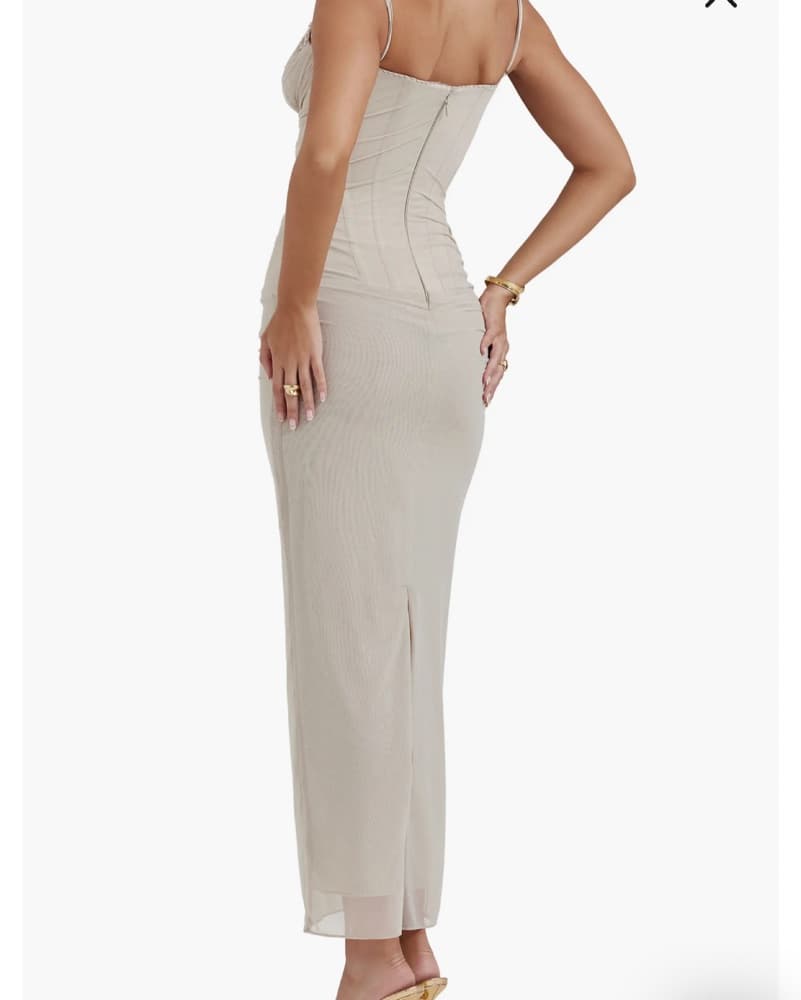 House Of CB Elegant Ruched Dress - Image 3