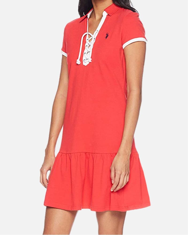 Stretch Cotton Pique Dress - Image 2