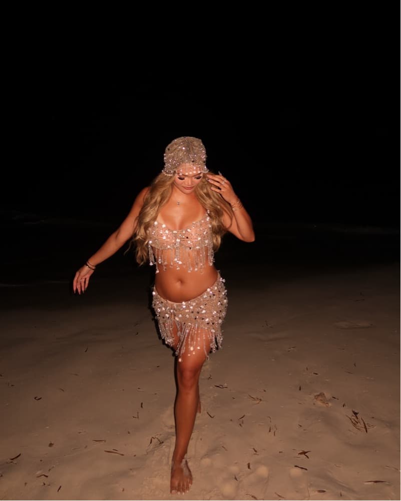 Dodona Avdiu Crystal Mermaid Dress - Image 2