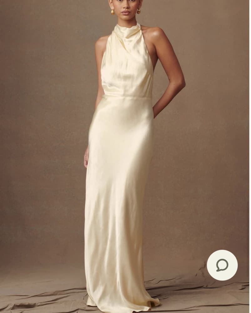 Meshki Satin Lemon Sorbet Maxi Dress - Image 5