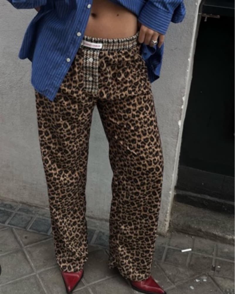 Hand Over Cheetah Leopard Pants - Image 2