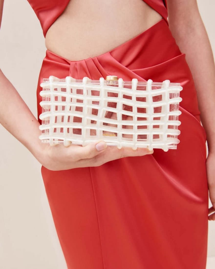 Cult Gaia Ivory Rina Clutch - Image 1