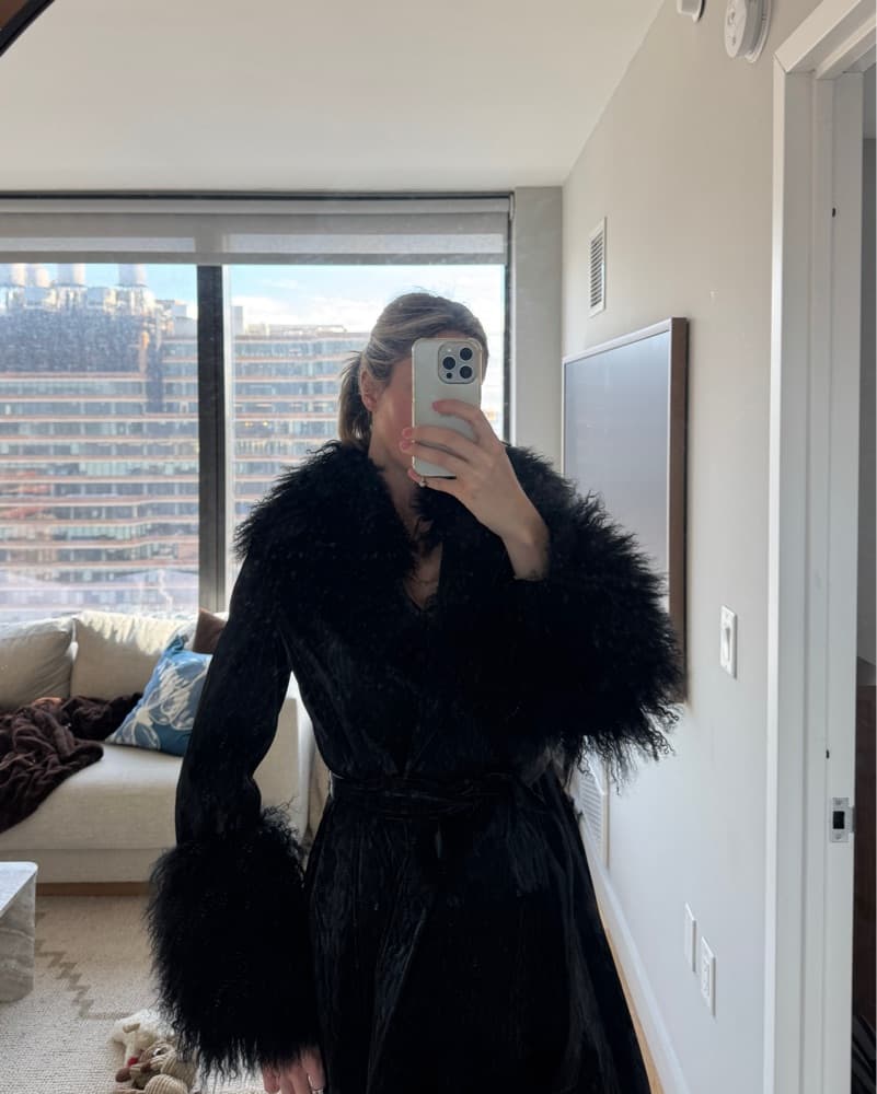 Shearling Trimmed coat - Image 1