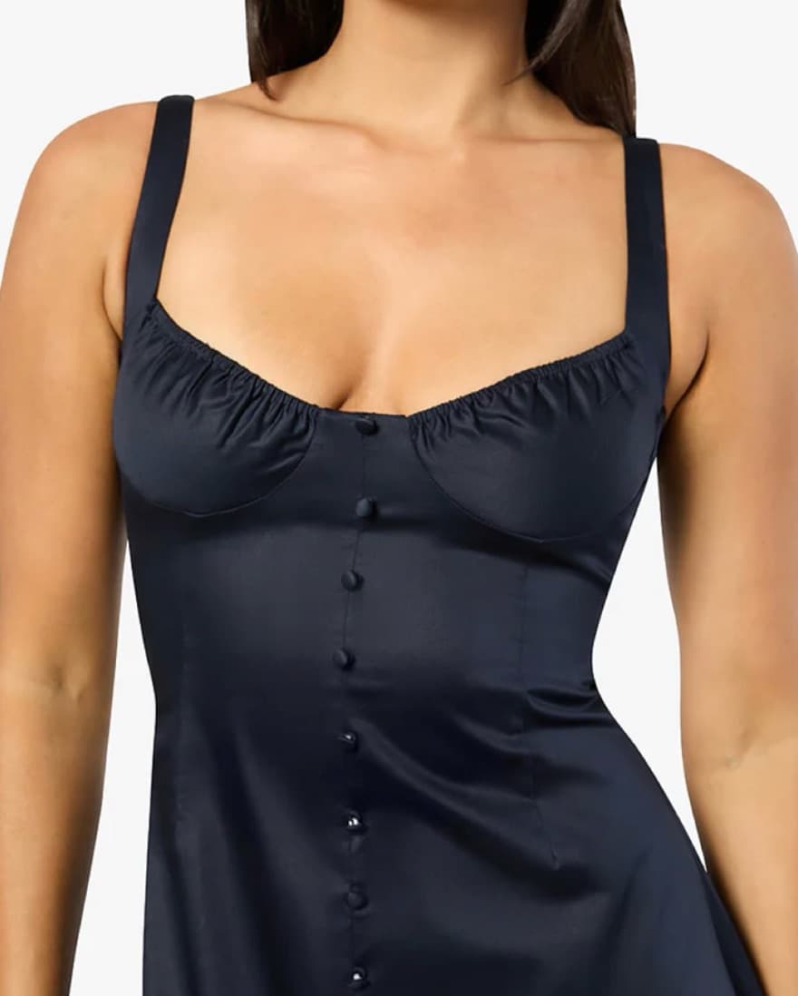 Ruched Cup Midi Dress - Image 3