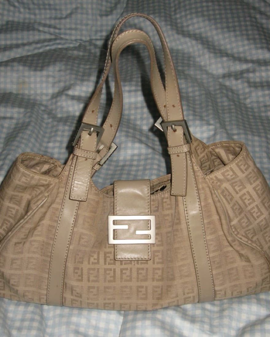 Fendi Zucchino FF Vintage Handbag  - Image 1
