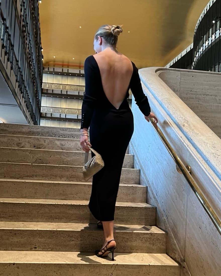 Sezane Backless Dress - Image 1