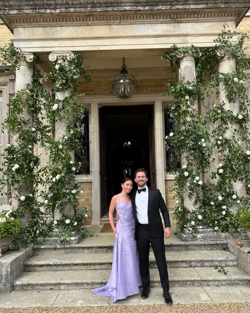 Lavender Satin Staud Gown - Image 3
