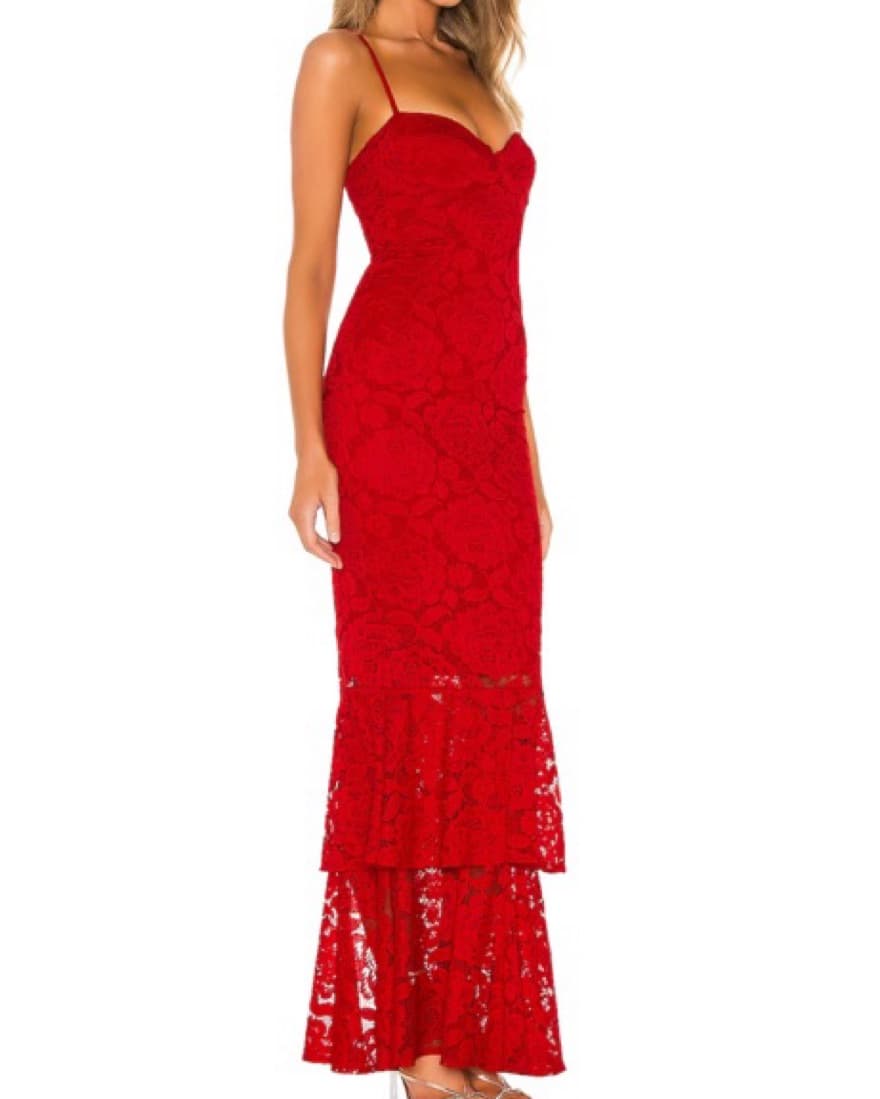 Red Lace Gown - Image 3