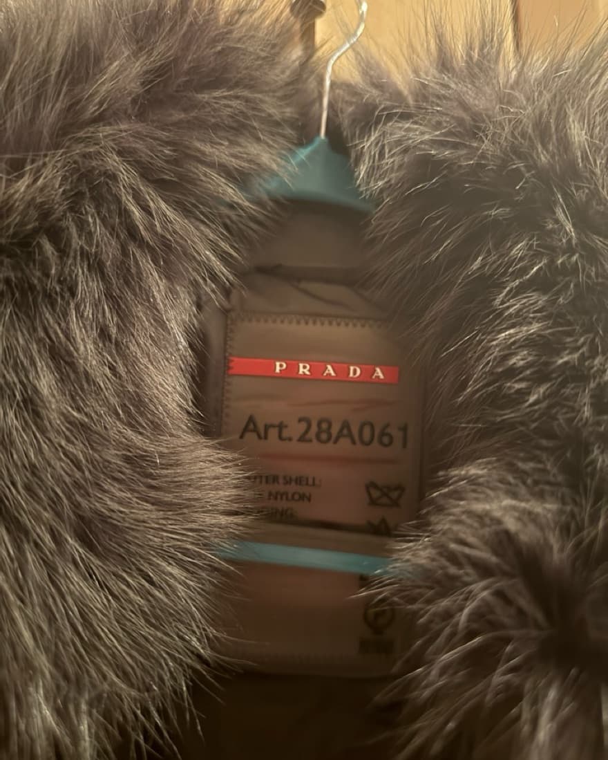  Green Prada Puffer Fur Lined - Image 3