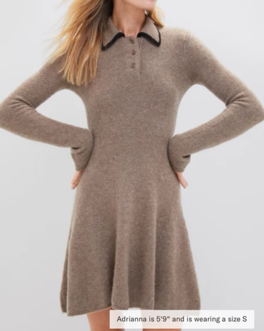 Staud Mushroom & Black Dujour Dress  - Image 2