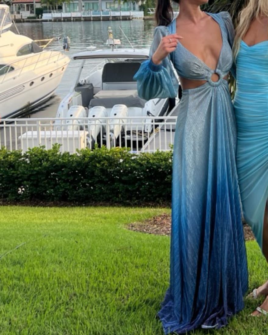 PatBo Cutout ombré Lurex maxi dress - Image 6