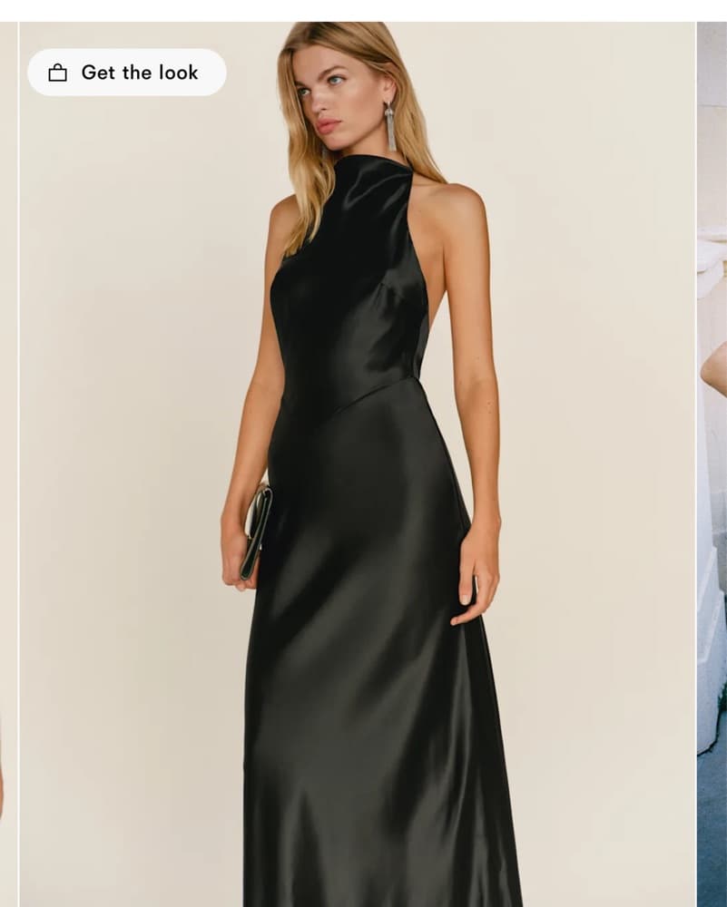 Reformation plus Camille Rowe Silk Gown - Image 1