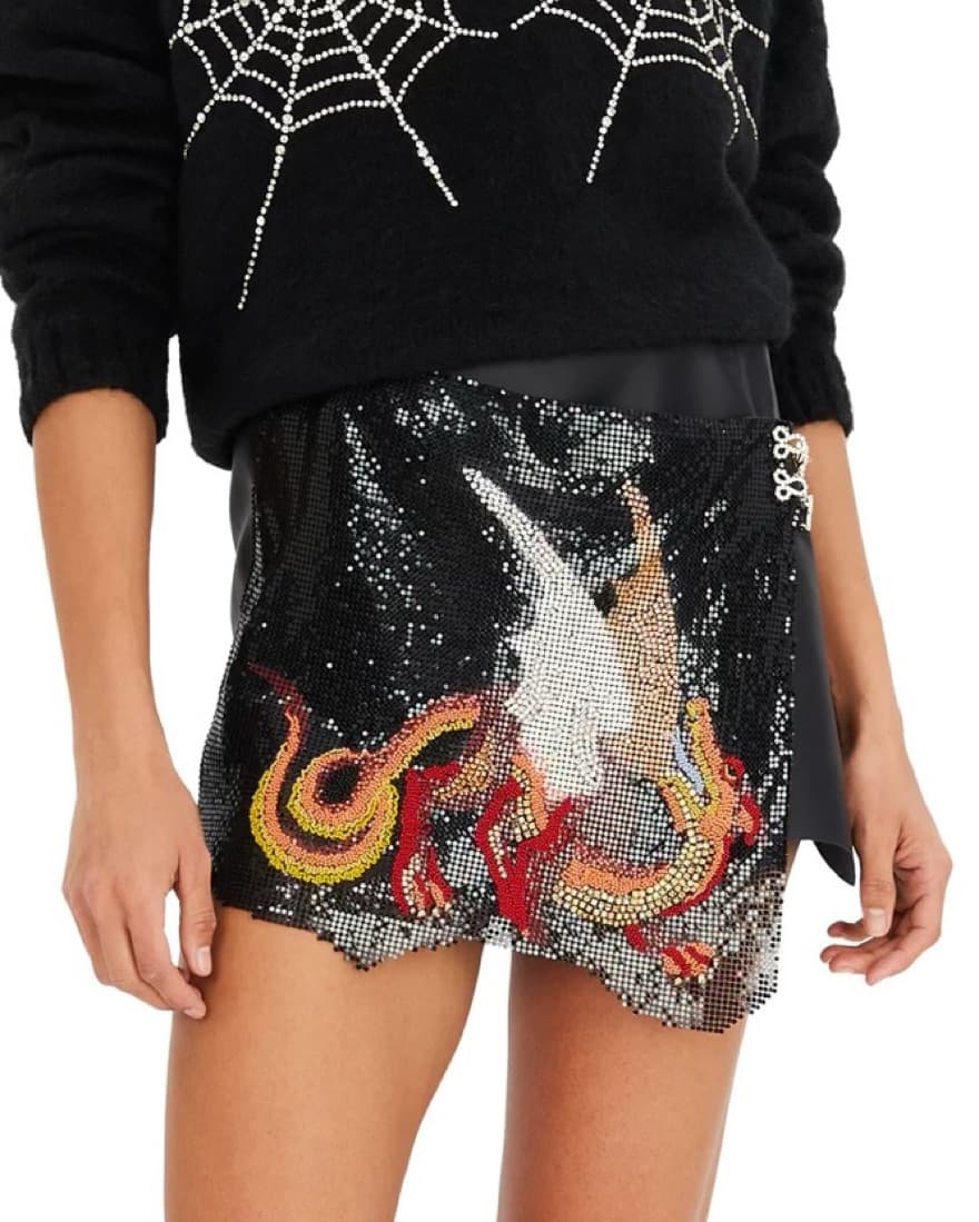 Clio Peppiatt Leo Mini Skirt - Image 1