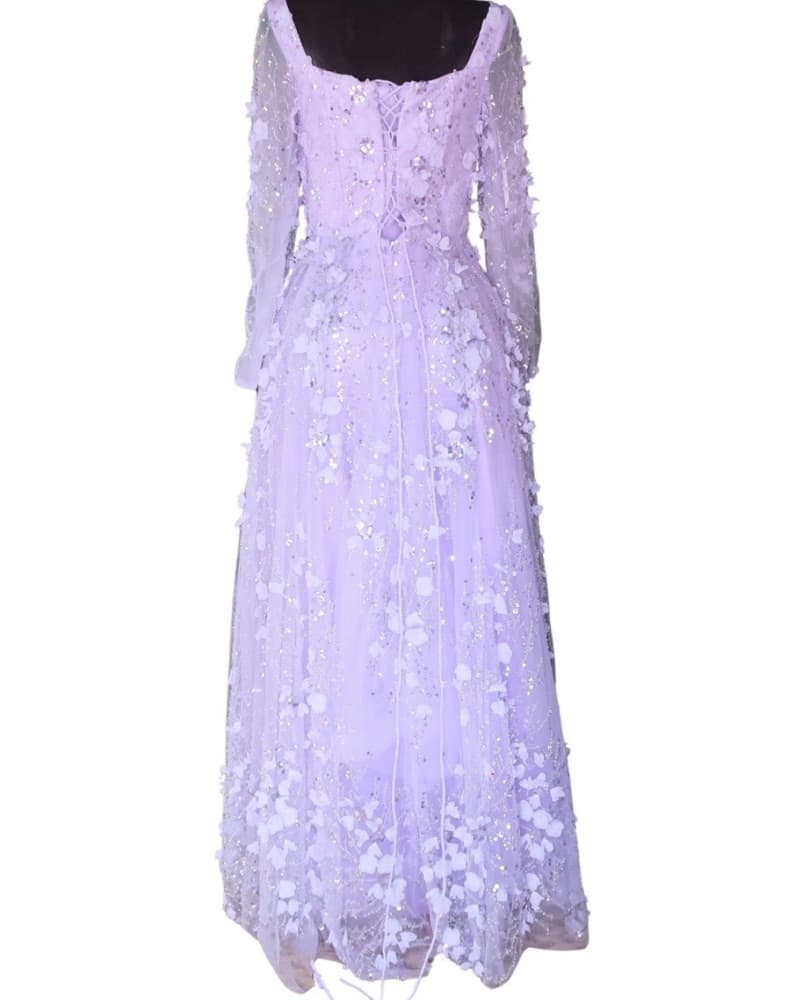 SHARON SAID 8PURPLE FLOWER SEQUINS dress - Image 2