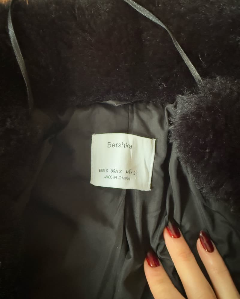 Black Faux Fur Coat - Image 4